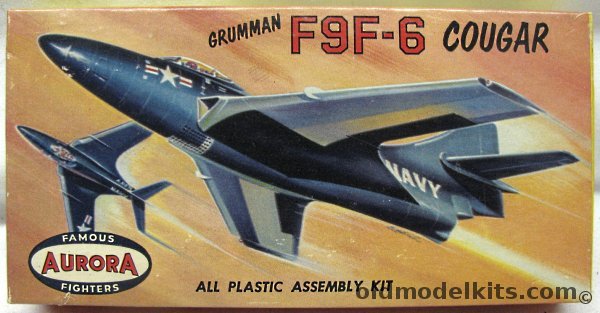 Aurora 1/82 Grumman F9F-6 Cougar - (F9F6), 293-29 plastic model kit